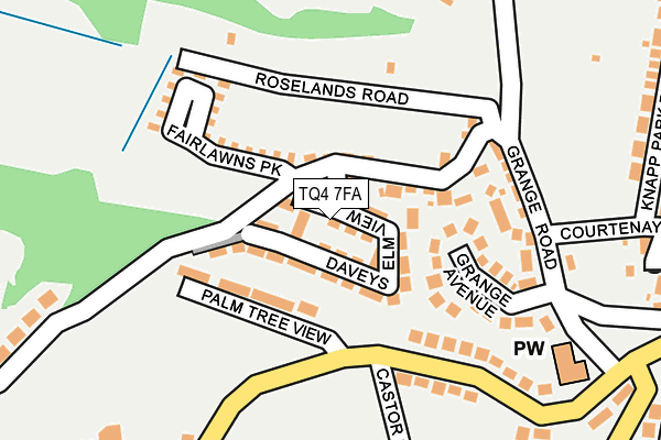 TQ4 7FA map - OS OpenMap – Local (Ordnance Survey)