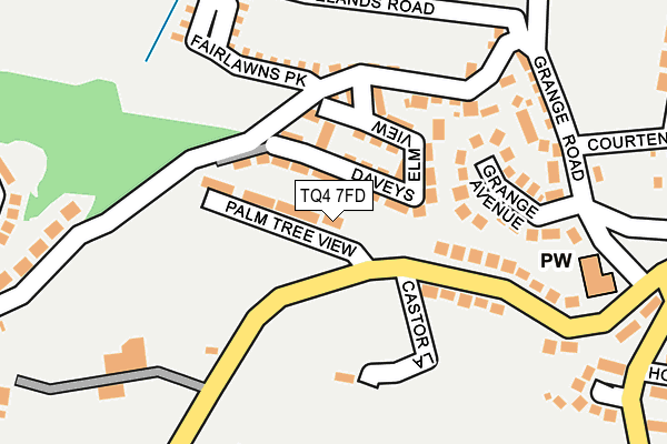 TQ4 7FD map - OS OpenMap – Local (Ordnance Survey)