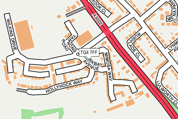 TQ4 7FF map - OS OpenMap – Local (Ordnance Survey)