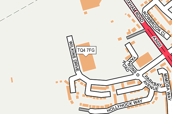 TQ4 7FG map - OS OpenMap – Local (Ordnance Survey)