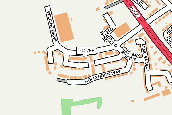 TQ4 7FH map - OS OpenMap – Local (Ordnance Survey)