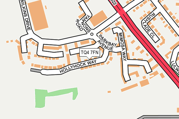 TQ4 7FN map - OS OpenMap – Local (Ordnance Survey)