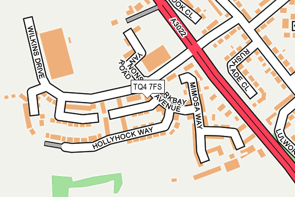 TQ4 7FS map - OS OpenMap – Local (Ordnance Survey)