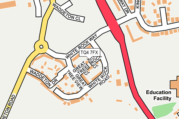 TQ4 7FX map - OS OpenMap – Local (Ordnance Survey)
