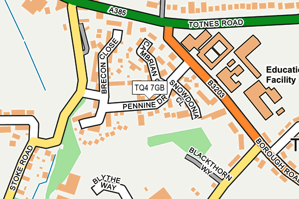 TQ4 7GB map - OS OpenMap – Local (Ordnance Survey)