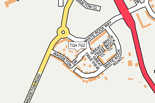 TQ4 7GZ map - OS OpenMap – Local (Ordnance Survey)