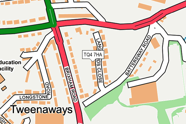 TQ4 7HA map - OS OpenMap – Local (Ordnance Survey)