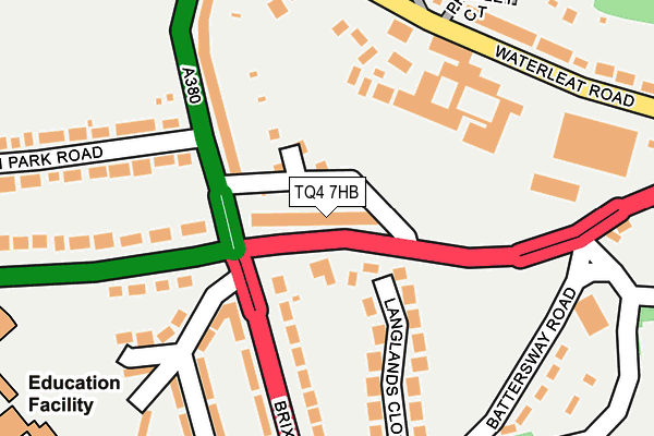 TQ4 7HB map - OS OpenMap – Local (Ordnance Survey)