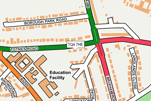 TQ4 7HE map - OS OpenMap – Local (Ordnance Survey)