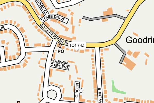 TQ4 7HZ map - OS OpenMap – Local (Ordnance Survey)