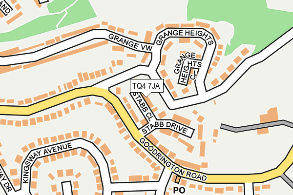 TQ4 7JA map - OS OpenMap – Local (Ordnance Survey)