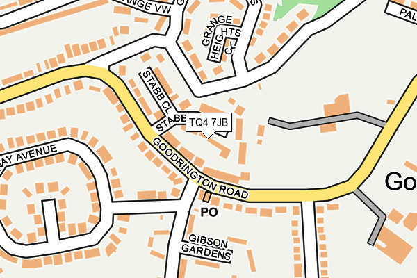 TQ4 7JB map - OS OpenMap – Local (Ordnance Survey)