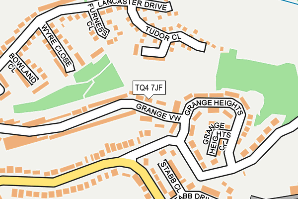 TQ4 7JF map - OS OpenMap – Local (Ordnance Survey)