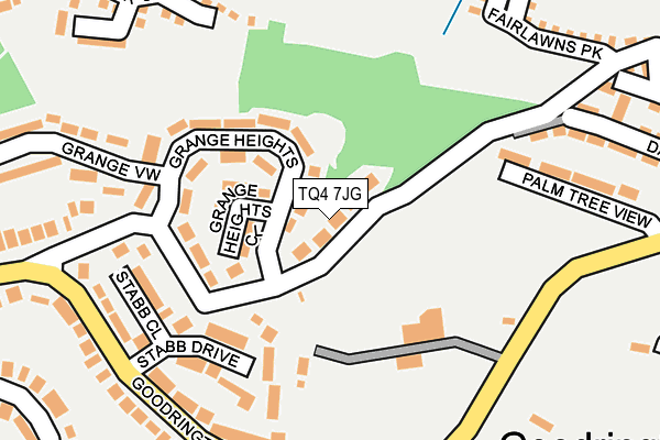 TQ4 7JG map - OS OpenMap – Local (Ordnance Survey)