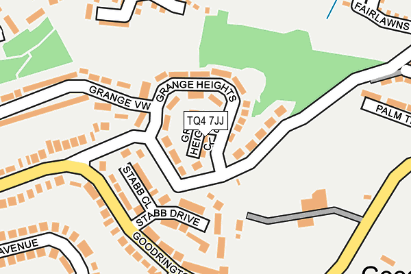TQ4 7JJ map - OS OpenMap – Local (Ordnance Survey)