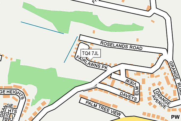 TQ4 7JL map - OS OpenMap – Local (Ordnance Survey)