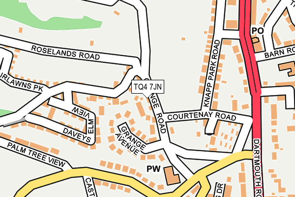 TQ4 7JN map - OS OpenMap – Local (Ordnance Survey)