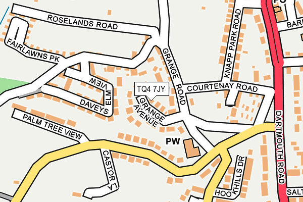 TQ4 7JY map - OS OpenMap – Local (Ordnance Survey)