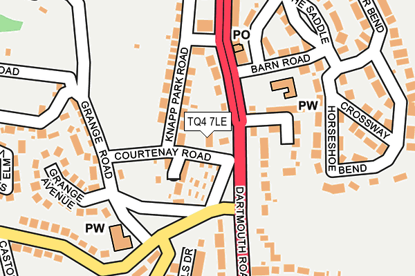 TQ4 7LE map - OS OpenMap – Local (Ordnance Survey)