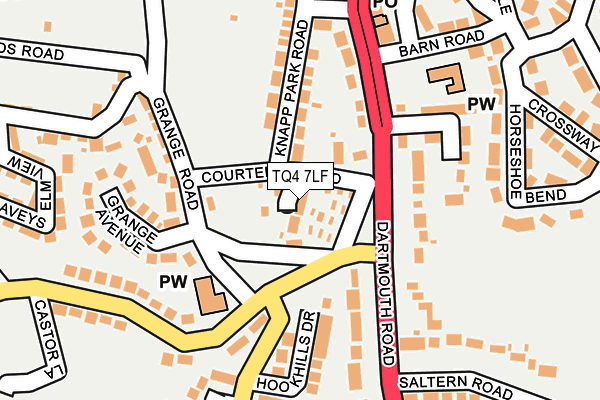 TQ4 7LF map - OS OpenMap – Local (Ordnance Survey)