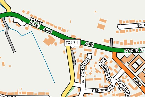 TQ4 7LL map - OS OpenMap – Local (Ordnance Survey)