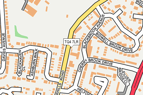 TQ4 7LR map - OS OpenMap – Local (Ordnance Survey)