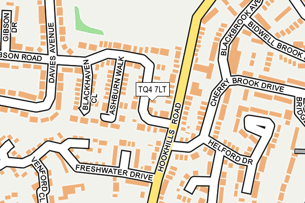 TQ4 7LT map - OS OpenMap – Local (Ordnance Survey)