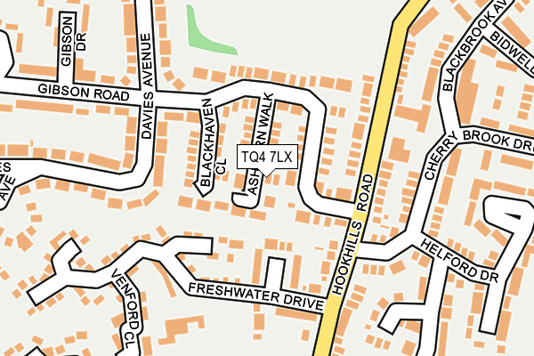 TQ4 7LX map - OS OpenMap – Local (Ordnance Survey)