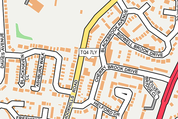TQ4 7LY map - OS OpenMap – Local (Ordnance Survey)