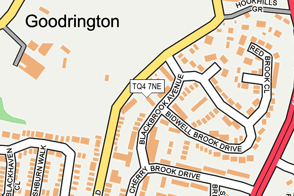 TQ4 7NE map - OS OpenMap – Local (Ordnance Survey)
