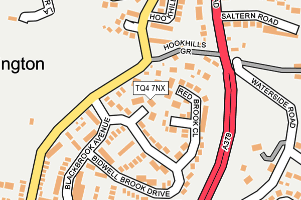 TQ4 7NX map - OS OpenMap – Local (Ordnance Survey)