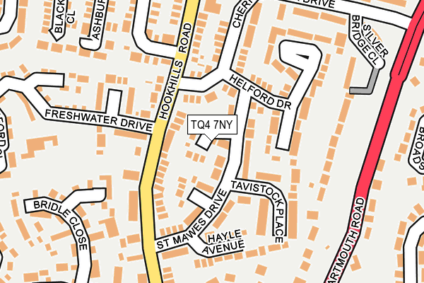 TQ4 7NY map - OS OpenMap – Local (Ordnance Survey)