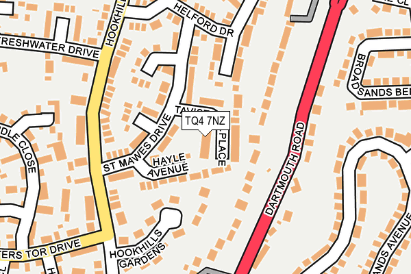 TQ4 7NZ map - OS OpenMap – Local (Ordnance Survey)