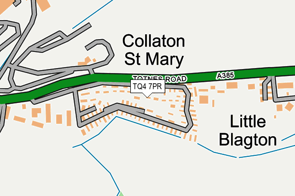 TQ4 7PR map - OS OpenMap – Local (Ordnance Survey)