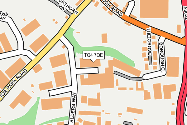 TQ4 7QE map - OS OpenMap – Local (Ordnance Survey)
