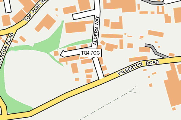TQ4 7QG map - OS OpenMap – Local (Ordnance Survey)