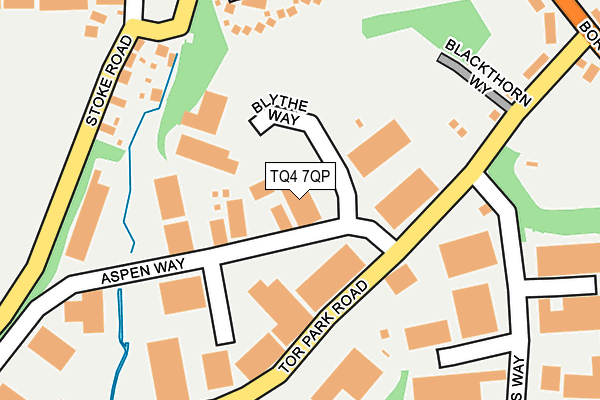TQ4 7QP map - OS OpenMap – Local (Ordnance Survey)