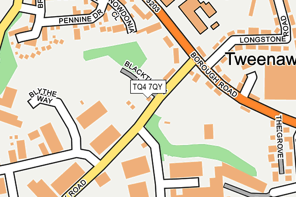 TQ4 7QY map - OS OpenMap – Local (Ordnance Survey)