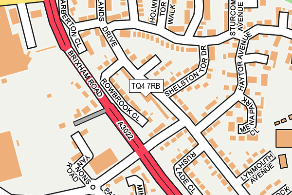 TQ4 7RB map - OS OpenMap – Local (Ordnance Survey)