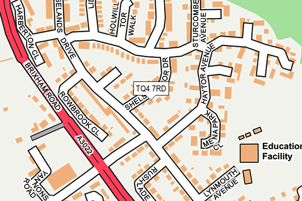 TQ4 7RD map - OS OpenMap – Local (Ordnance Survey)