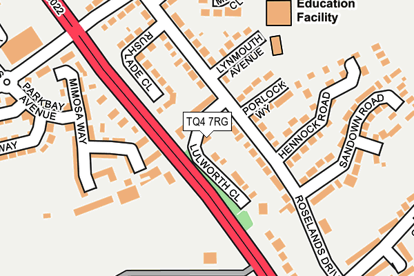 TQ4 7RG map - OS OpenMap – Local (Ordnance Survey)