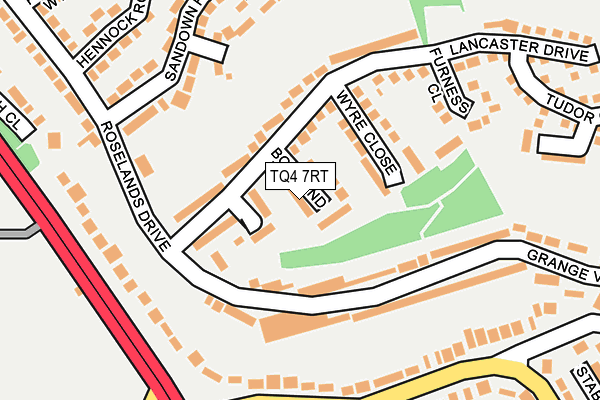 TQ4 7RT map - OS OpenMap – Local (Ordnance Survey)