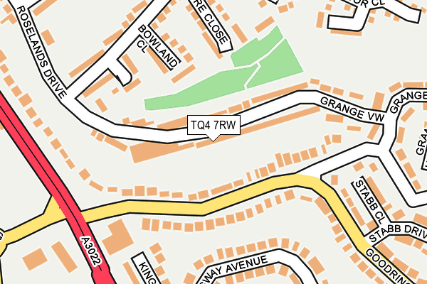 TQ4 7RW map - OS OpenMap – Local (Ordnance Survey)
