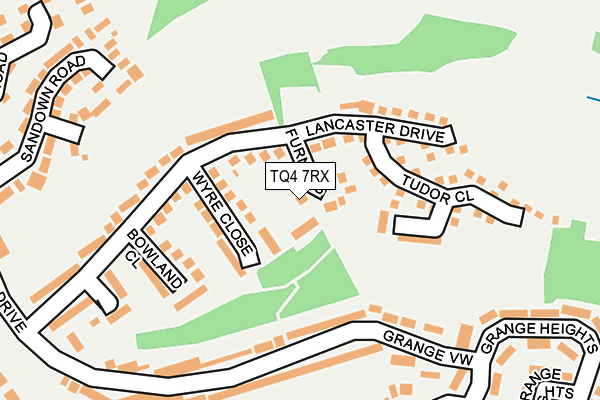 TQ4 7RX map - OS OpenMap – Local (Ordnance Survey)