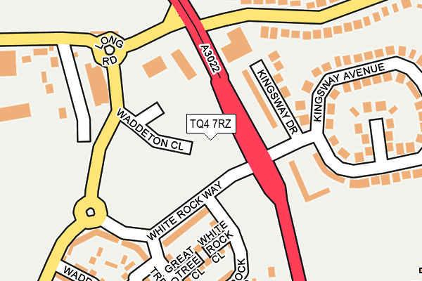 TQ4 7RZ map - OS OpenMap – Local (Ordnance Survey)