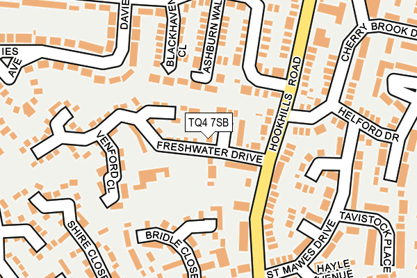 TQ4 7SB map - OS OpenMap – Local (Ordnance Survey)