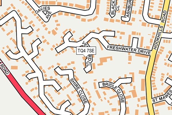 TQ4 7SE map - OS OpenMap – Local (Ordnance Survey)