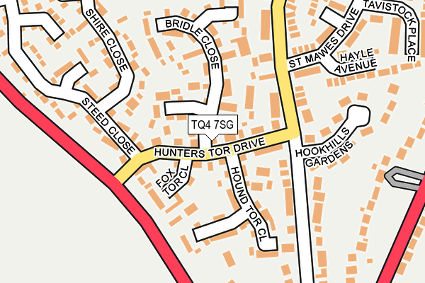 TQ4 7SG map - OS OpenMap – Local (Ordnance Survey)