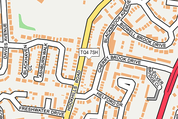 TQ4 7SH map - OS OpenMap – Local (Ordnance Survey)
