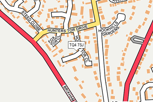 TQ4 7SJ map - OS OpenMap – Local (Ordnance Survey)